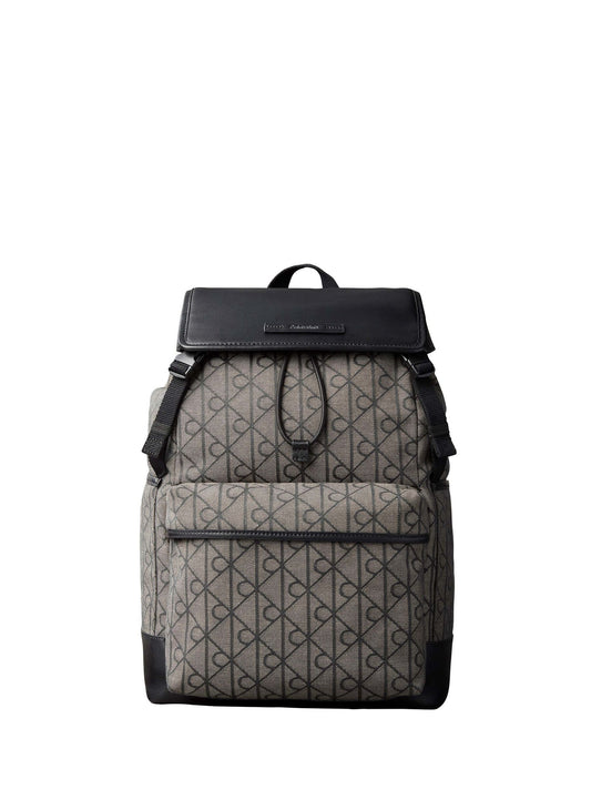 Calvin Klein Blue Water Repellent Logo Jacquard Backpack image 1