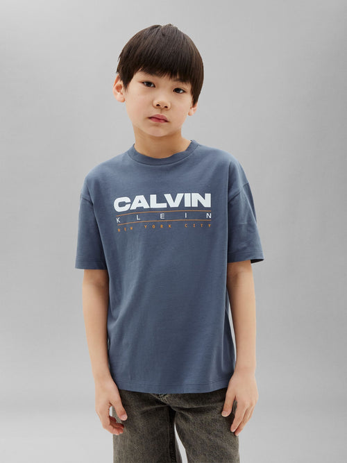 Calvin Klein Jeans Blue Kids' Logo T-Shirt image 1