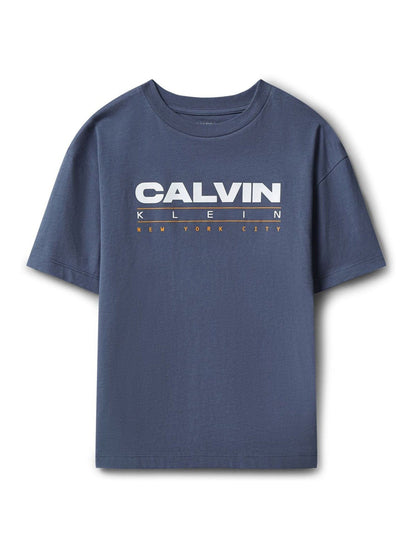 Calvin Klein Jeans Blue Kids' Logo T-Shirt image 5
