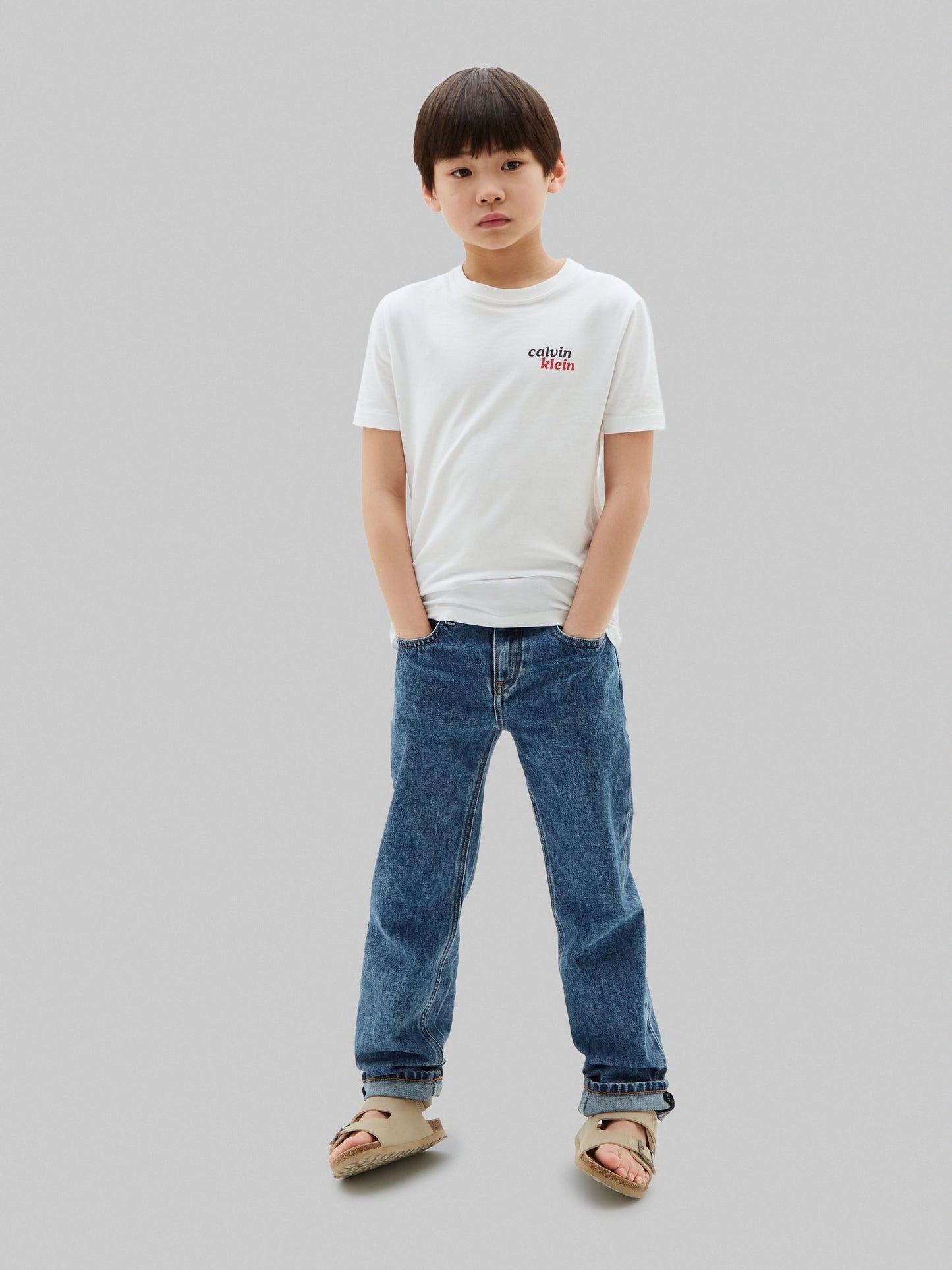 Calvin Klein Jeans White Kids' Logo T-Shirt image 3