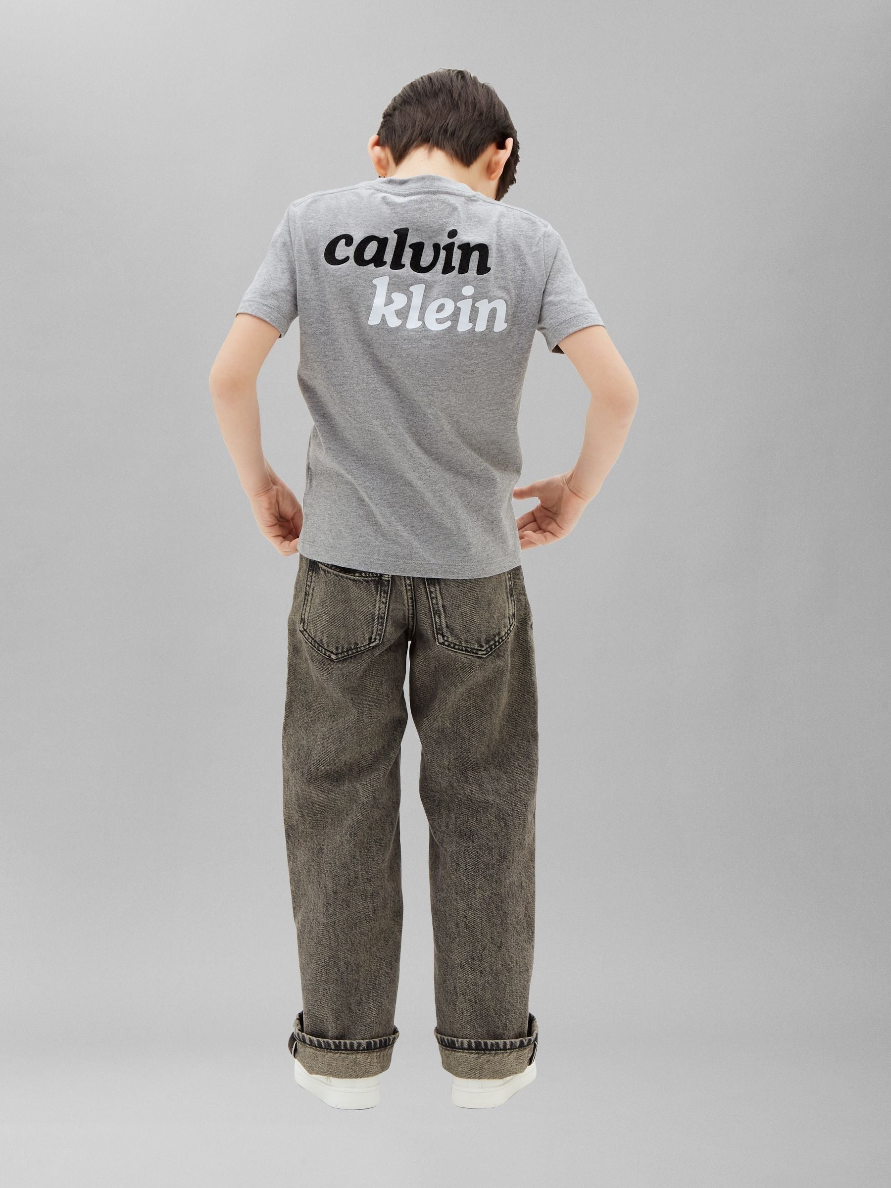 Calvin Klein Jeans Grey Kids' Logo T-Shirt image 2