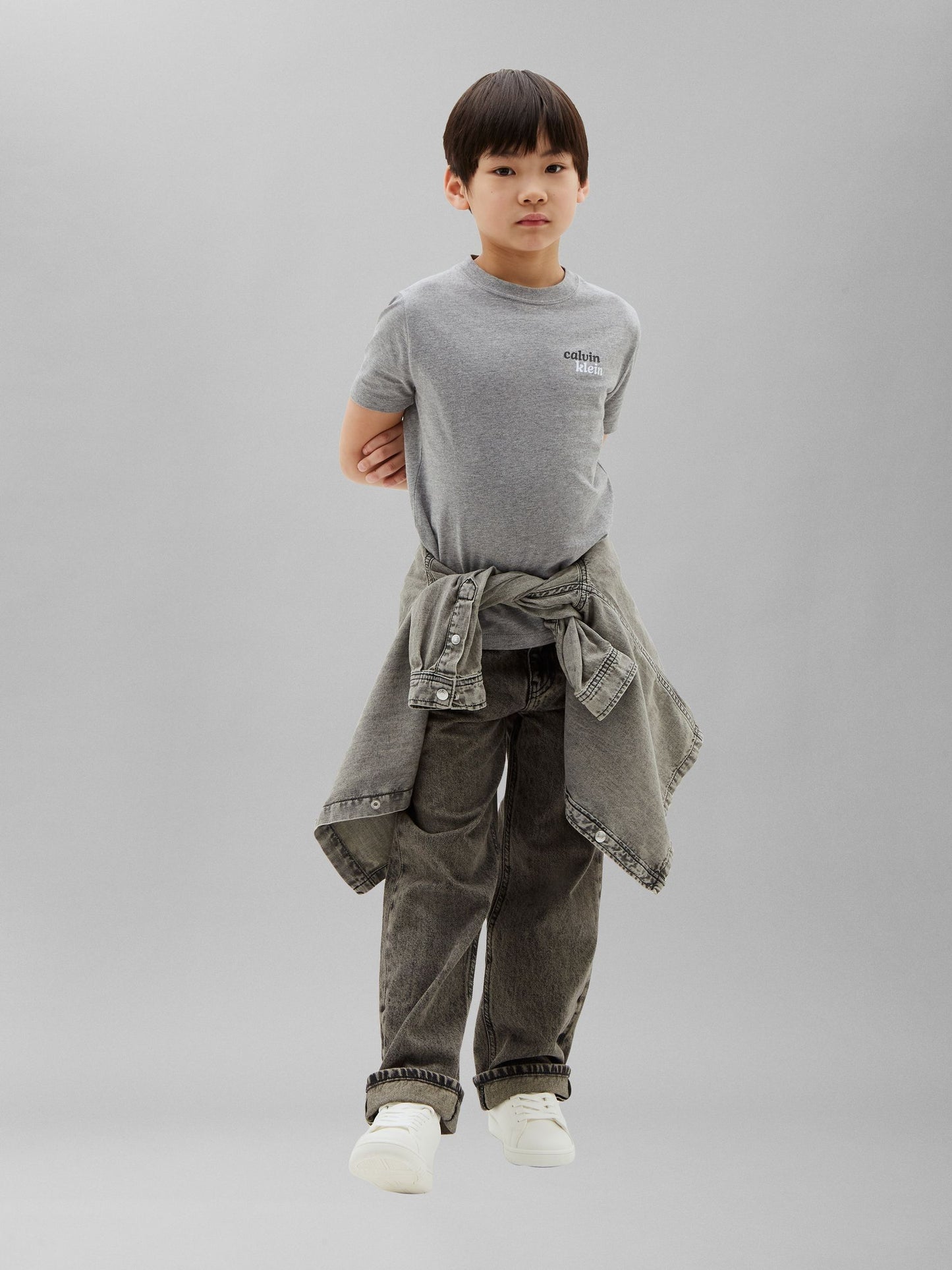 Calvin Klein Jeans Grey Kids' Logo T-Shirt image 3