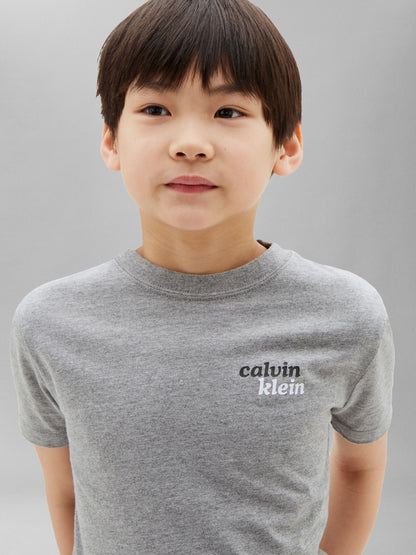 Calvin Klein Jeans Grey Kids' Logo T-Shirt image 4