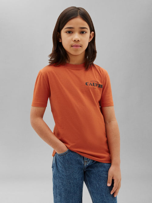 Calvin Klein Jeans Orange Kids' Logo T-Shirt image 1