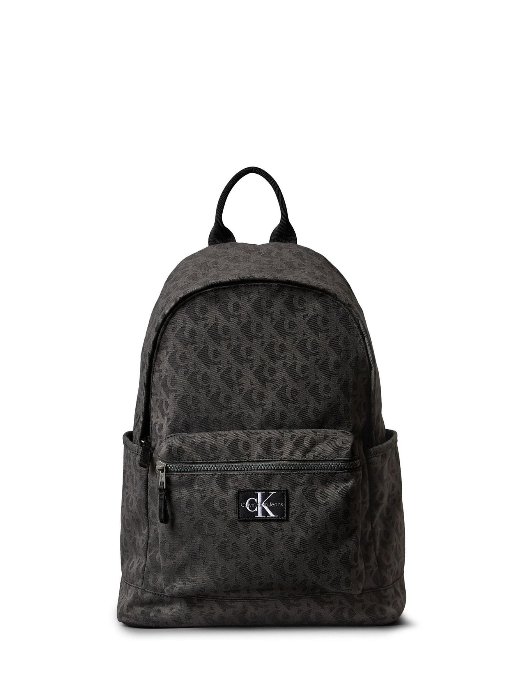 Calvin Klein Jeans Black Kids' Monogram Logo Backpack image 1