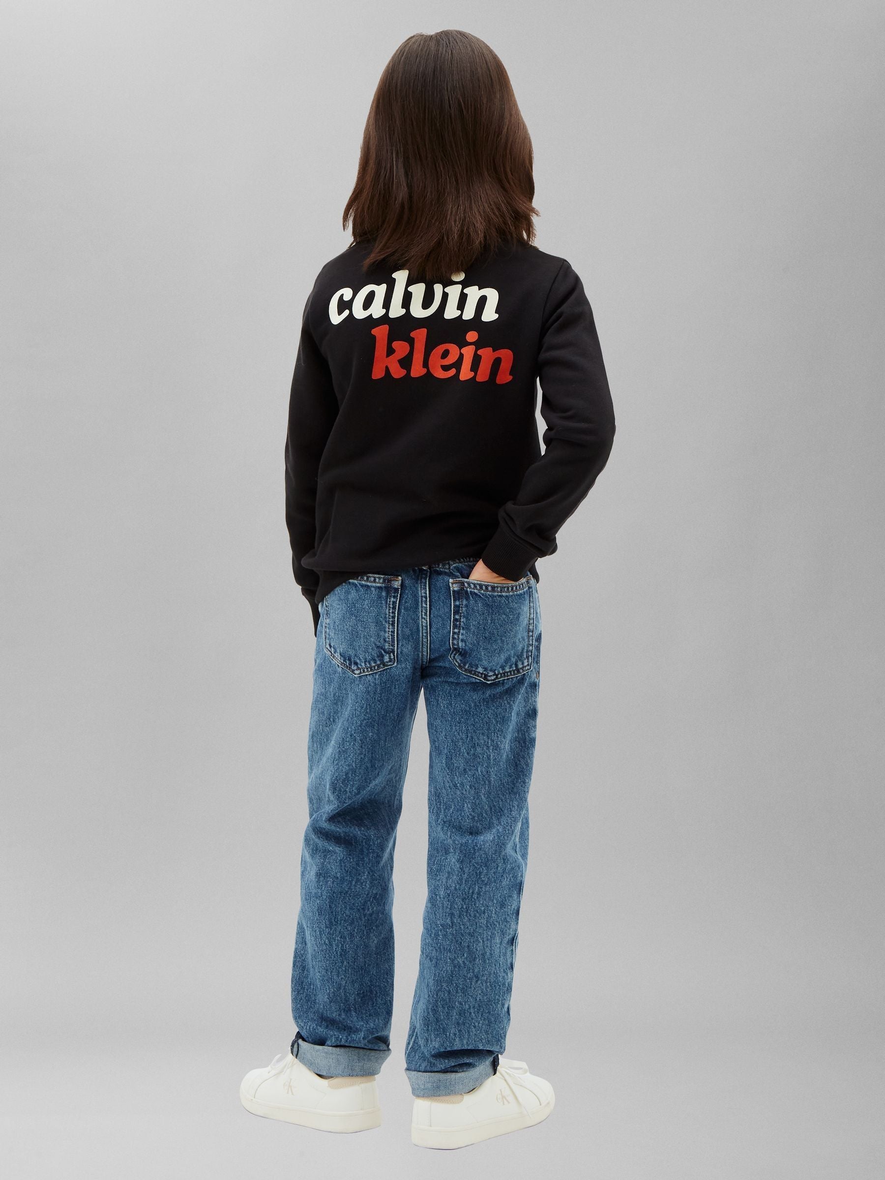 Dsiney Kidz - Calvin Klein Jeans Black Kids' Logo Sweatshirt image 2