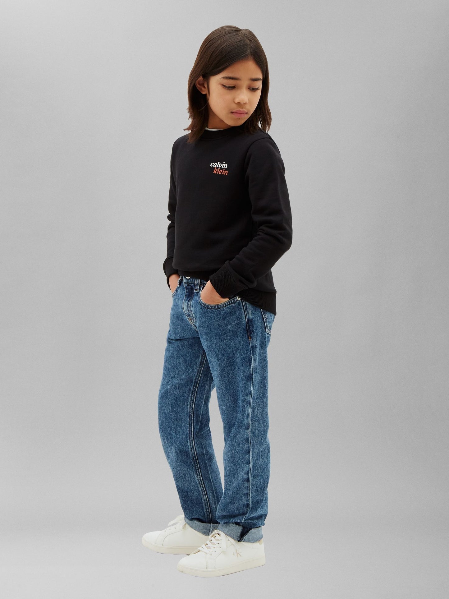 Dsiney Kidz - Calvin Klein Jeans Black Kids' Logo Sweatshirt image 3