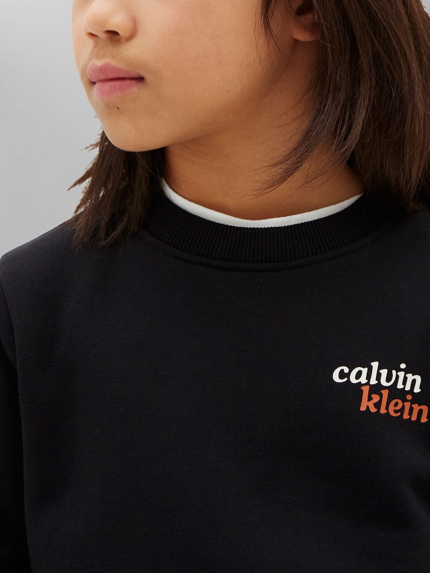 Dsiney Kidz - Calvin Klein Jeans Black Kids' Logo Sweatshirt image 4