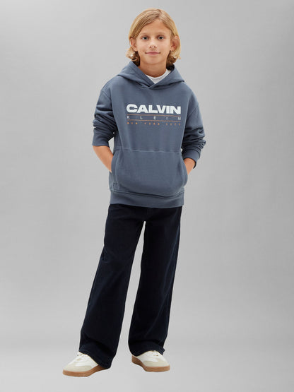 Dsiney Kidz - Calvin Klein Jeans Blue Kids' Logo Hoodie image 3