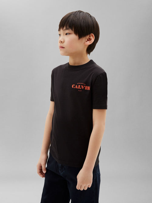 Calvin Klein Jeans Black Kids' Logo T-Shirt image 1
