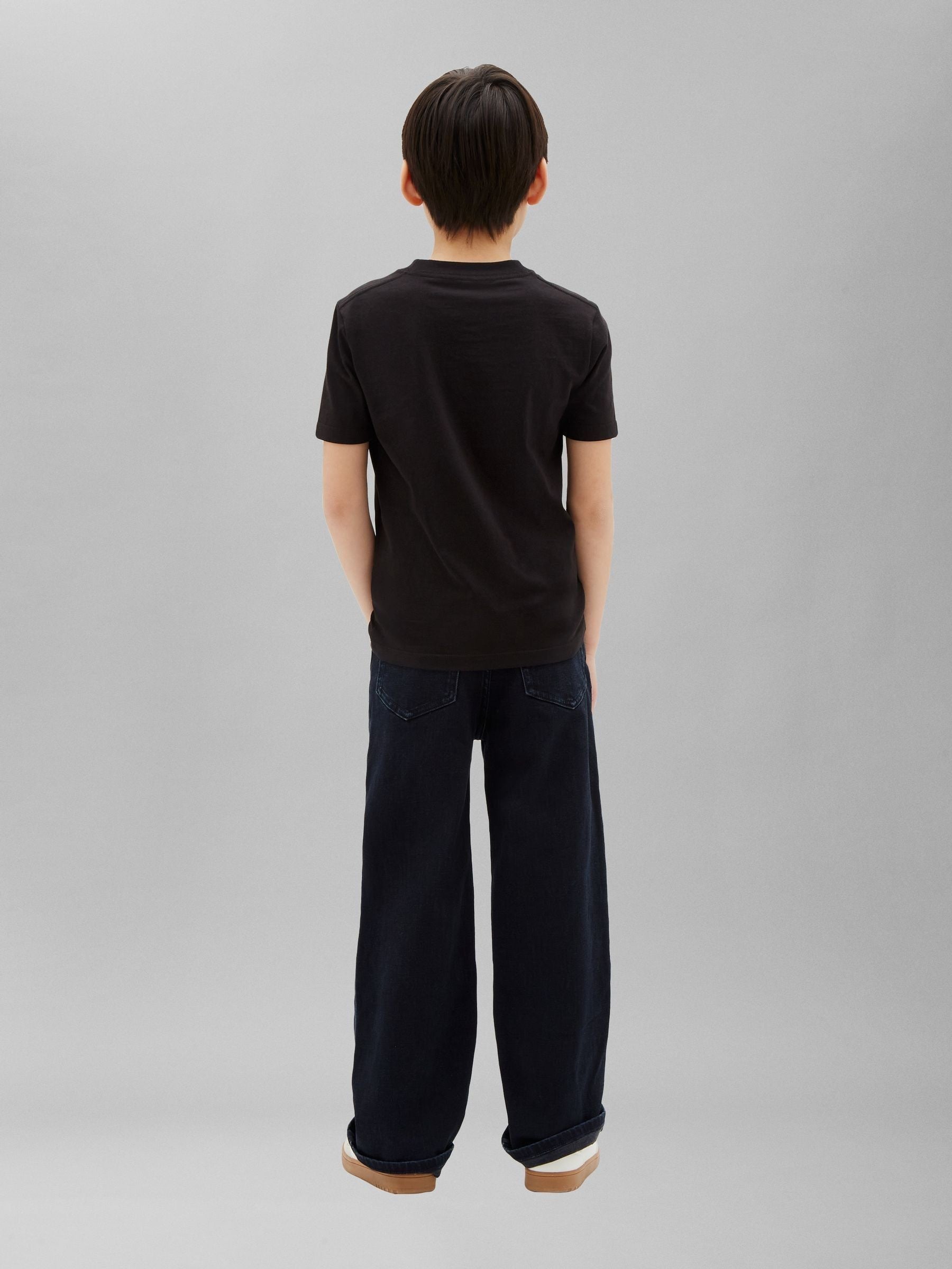 Calvin Klein Jeans Black Kids' Logo T-Shirt image 2