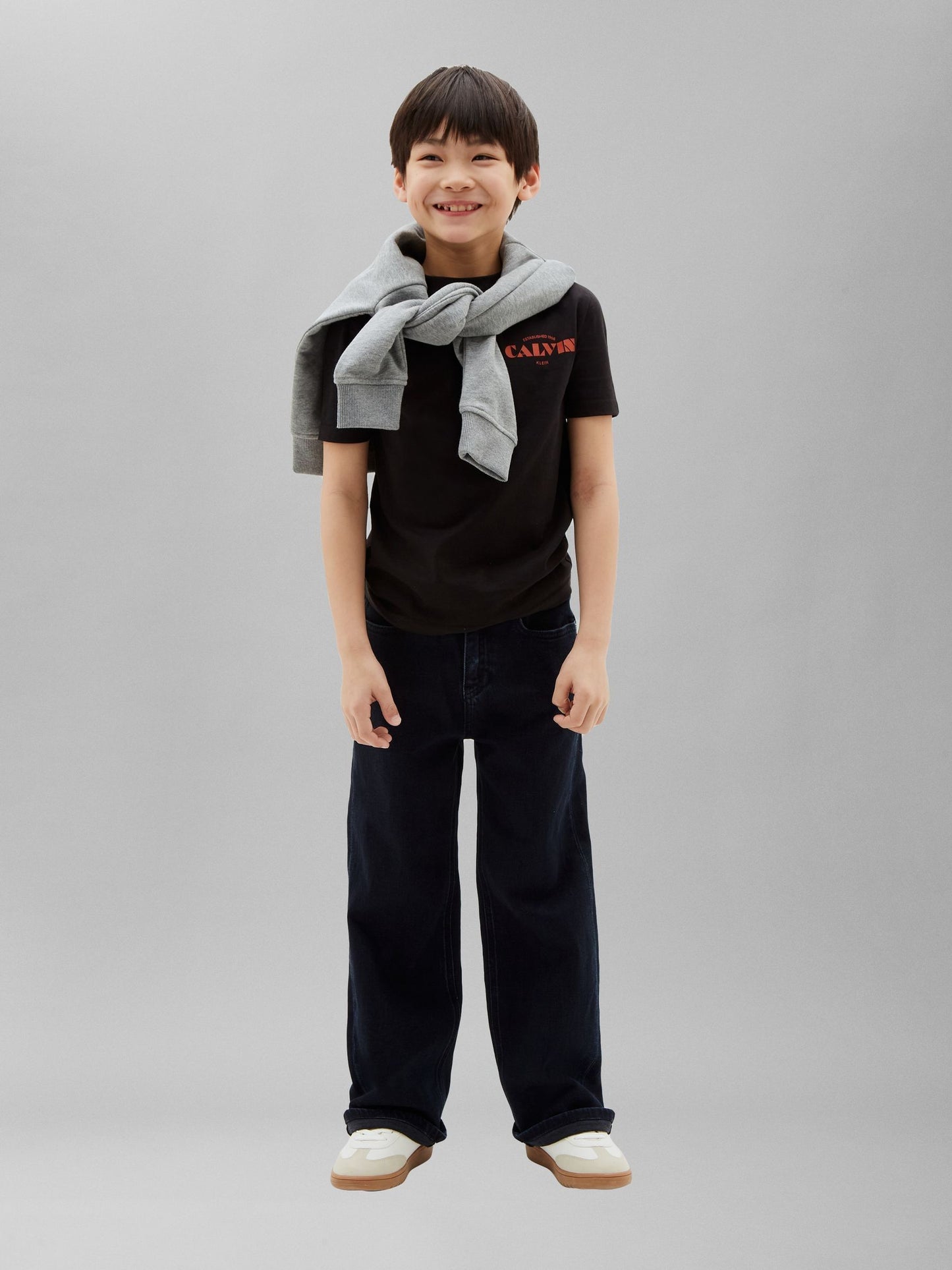 Calvin Klein Jeans Black Kids' Logo T-Shirt image 3