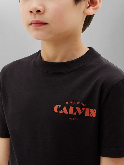 Calvin Klein Jeans Black Kids' Logo T-Shirt image 4