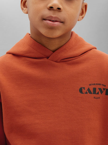 Dsiney Kidz - Calvin Klein Jeans Orange Kids' Logo Hoodie image 4