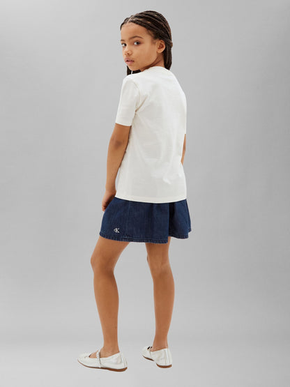 Dsiney Kidz - Calvin Klein Jeans White Kids' Logo T-Shirt image 2