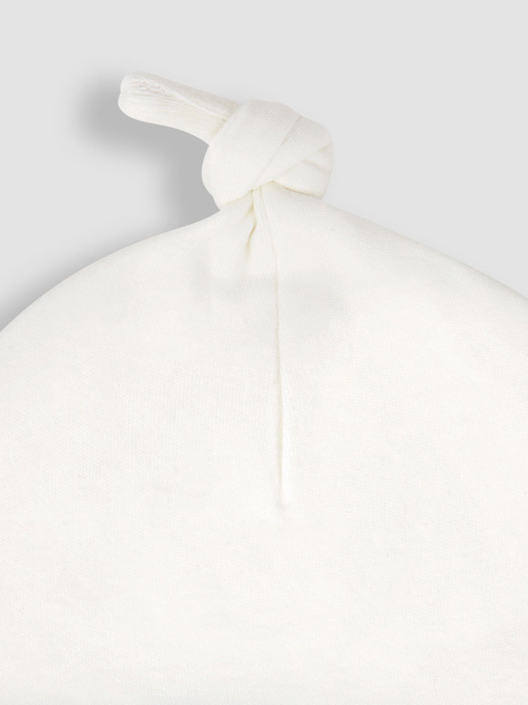 JoJo Maman Bébé White Strawberry Embroidered Cotton Baby Hat image 3