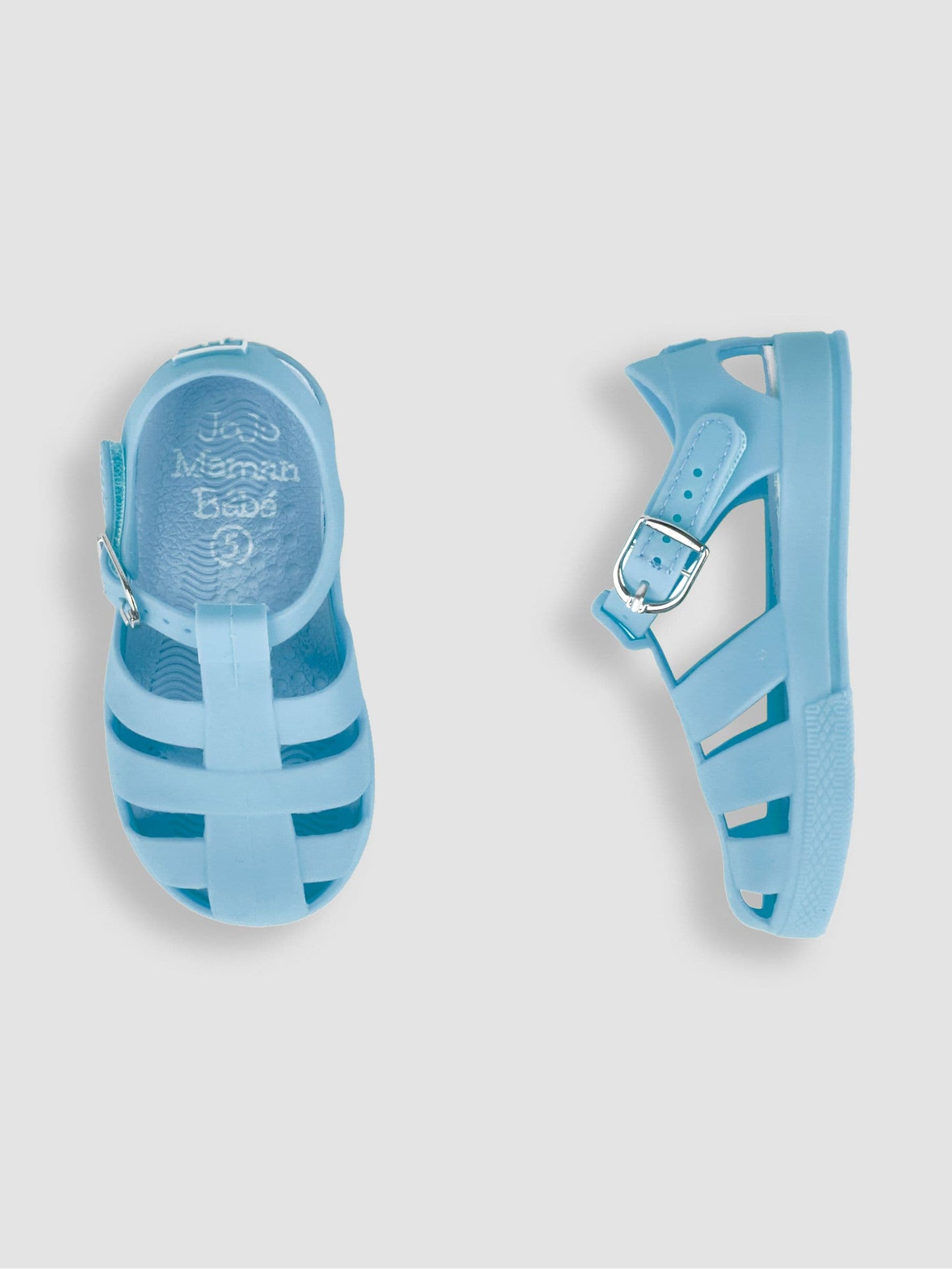 JoJo Maman Bébé Blue Jelly Sandals image 3