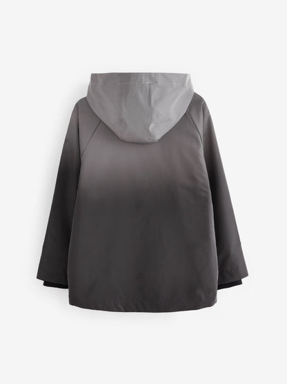 Grey Reflective Waterproof Fleece Hooded Lined Jacket (3-17yrs)