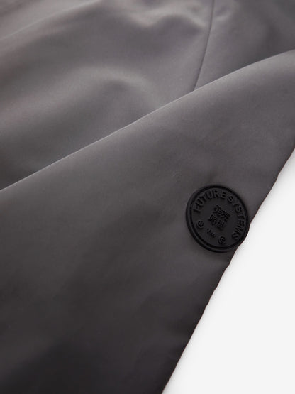 Grey Reflective Waterproof Fleece Hooded Lined Jacket (3-17yrs)