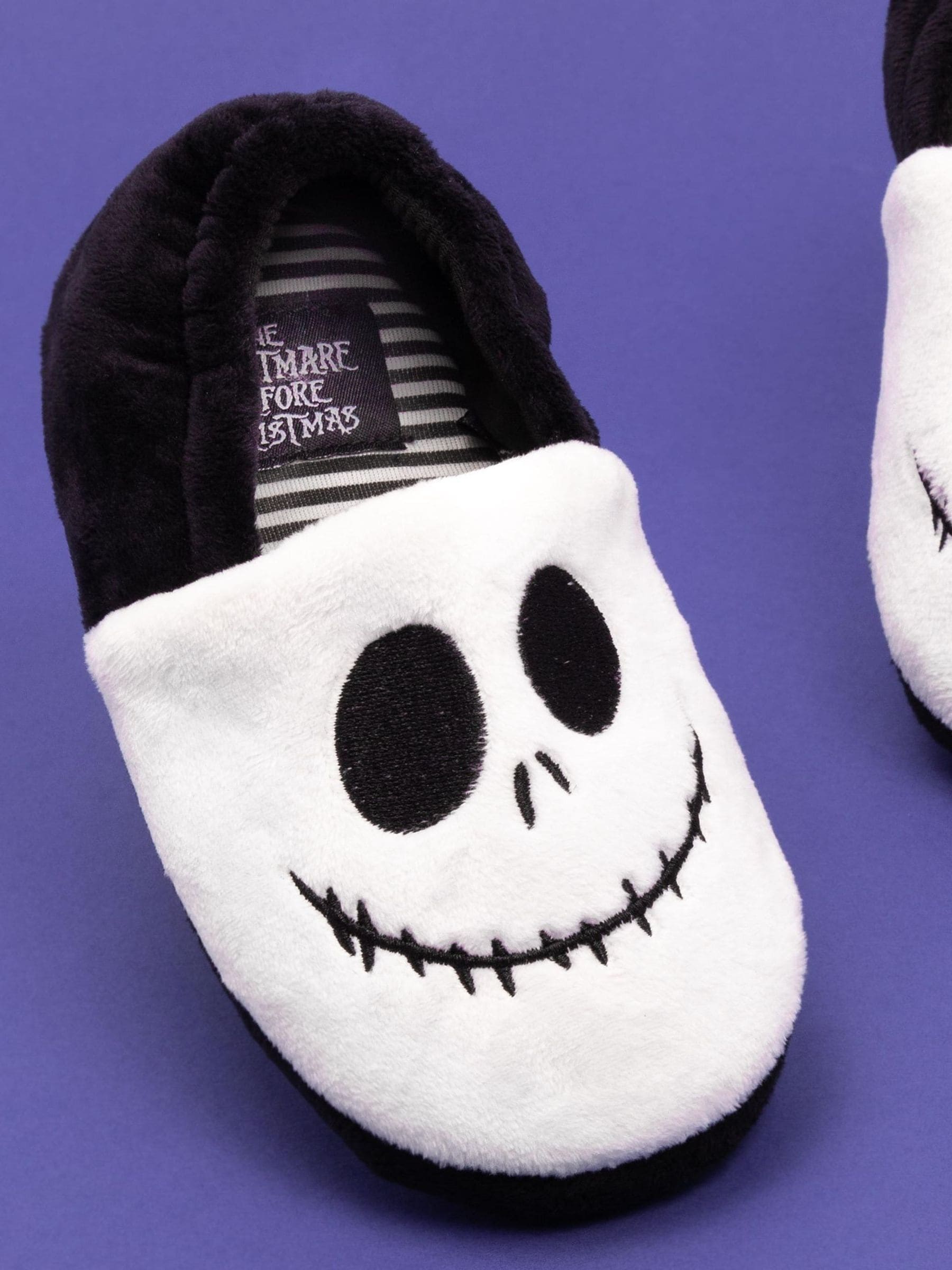 Dsiney Kidz - Vanilla Underground White Nightmare Before Christmas Kids Winter Christmas Fluffy Slippers image 3