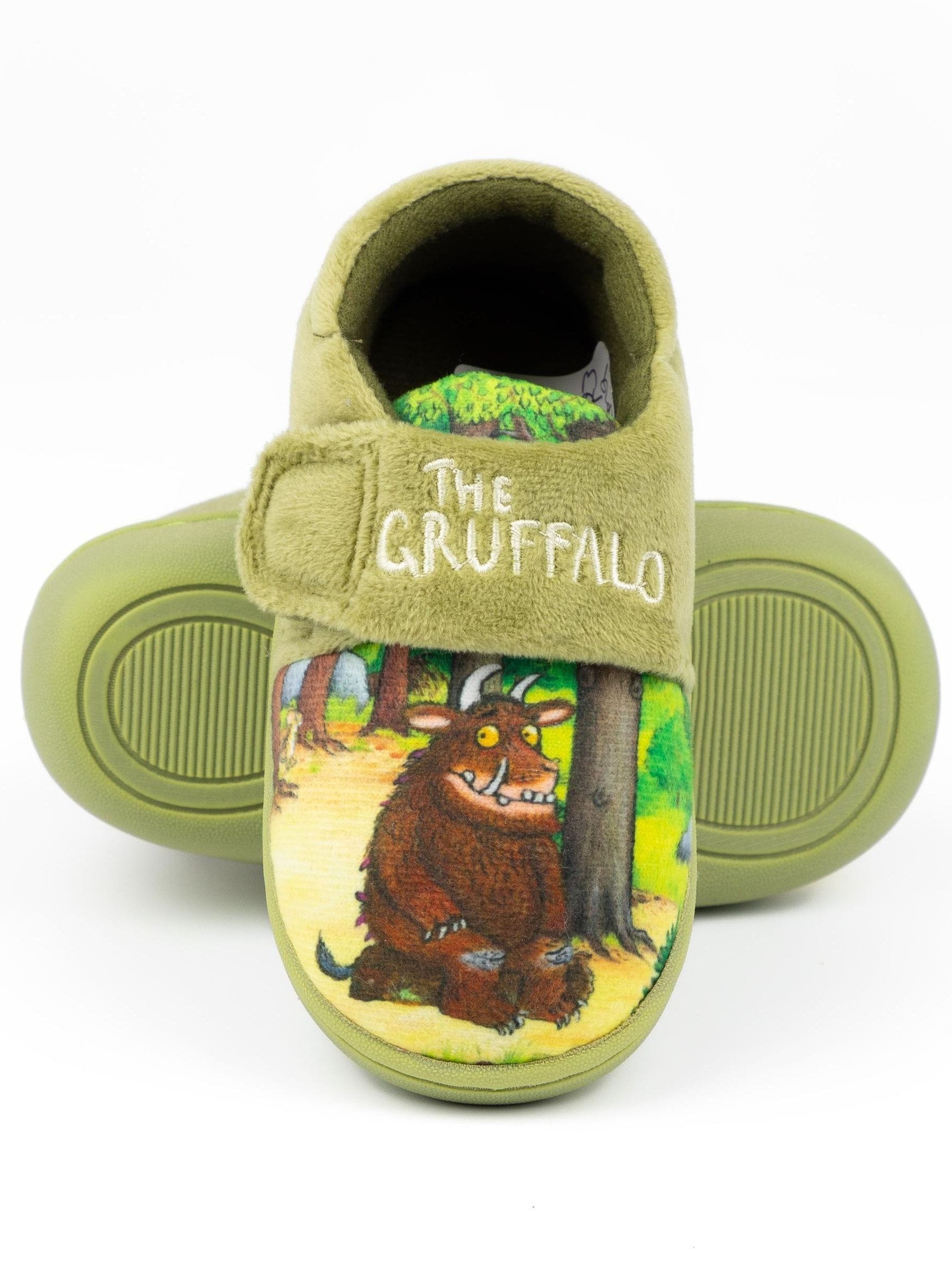 Vanilla Underground Green Gruffalo Gruffalo Touch Fastening Slippers image 3