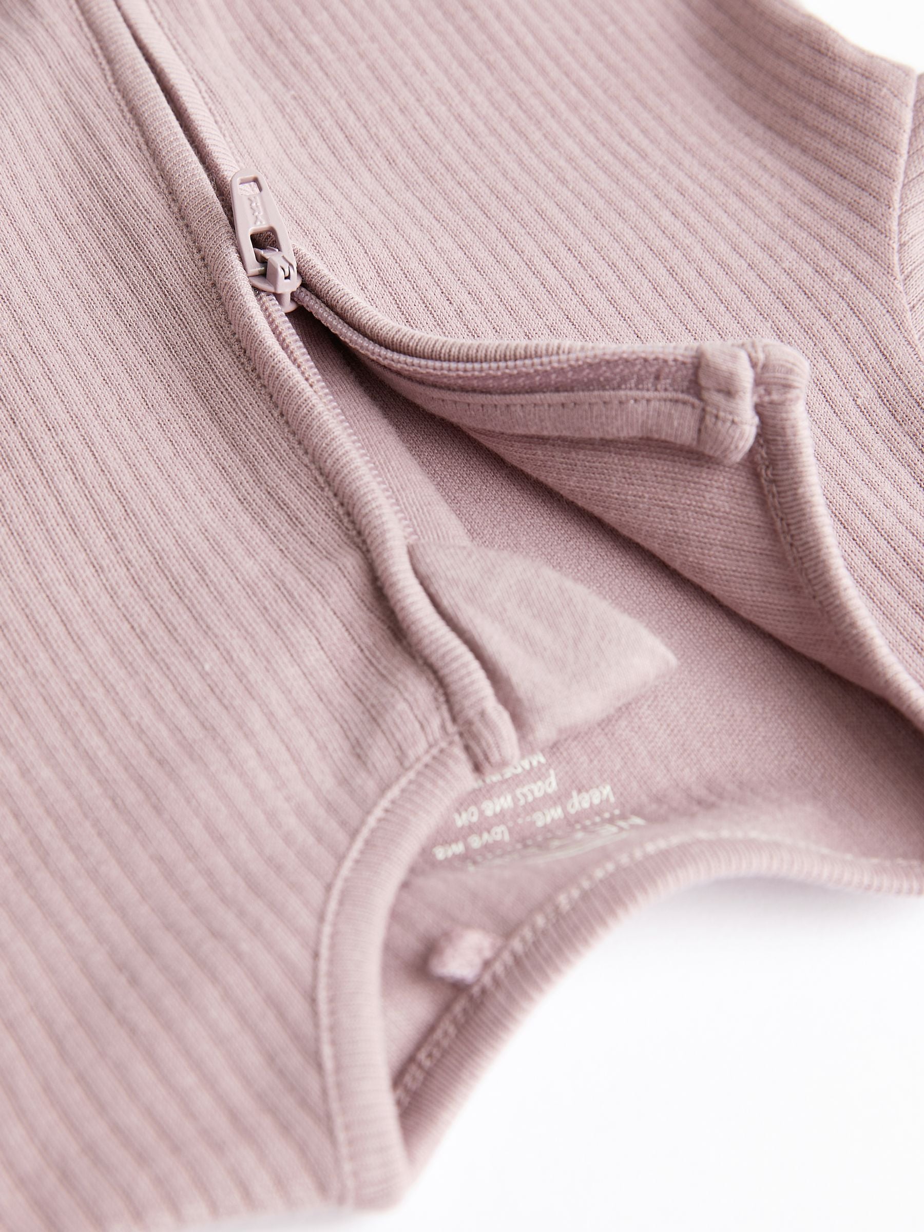 Pale Pink 3 Pack Two Way Zip Baby Romper (0mths-3yrs) image 5
