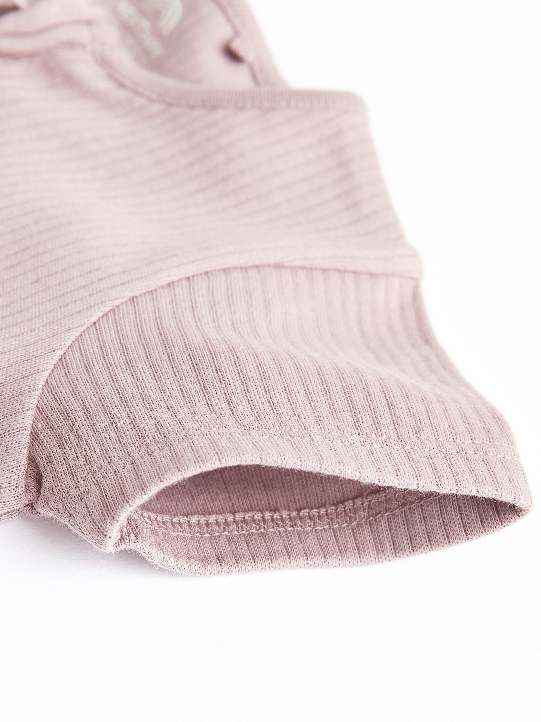 Pale Pink 3 Pack Two Way Zip Baby Romper (0mths-3yrs) image 6