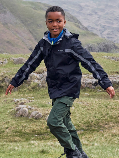 Dsiney Kidz - Mountain Warehouse Black Samson Waterproof Jacket image 1