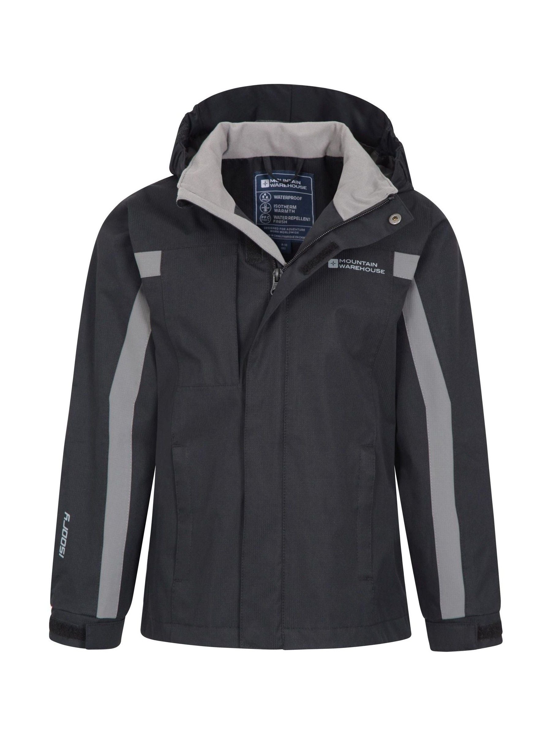 Dsiney Kidz - Mountain Warehouse Black Samson Waterproof Jacket image 2