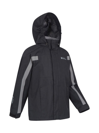 Dsiney Kidz - Mountain Warehouse Black Samson Waterproof Jacket image 4