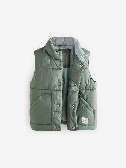 Dsiney Kidz - Sage Green Padded Gilet (3mths-10yrs) image 7