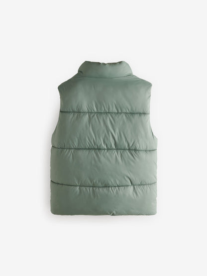 Dsiney Kidz - Sage Green Padded Gilet (3mths-10yrs) image 8