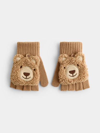 JoJo Maman Bébé Brown Bear Gloves - image 1