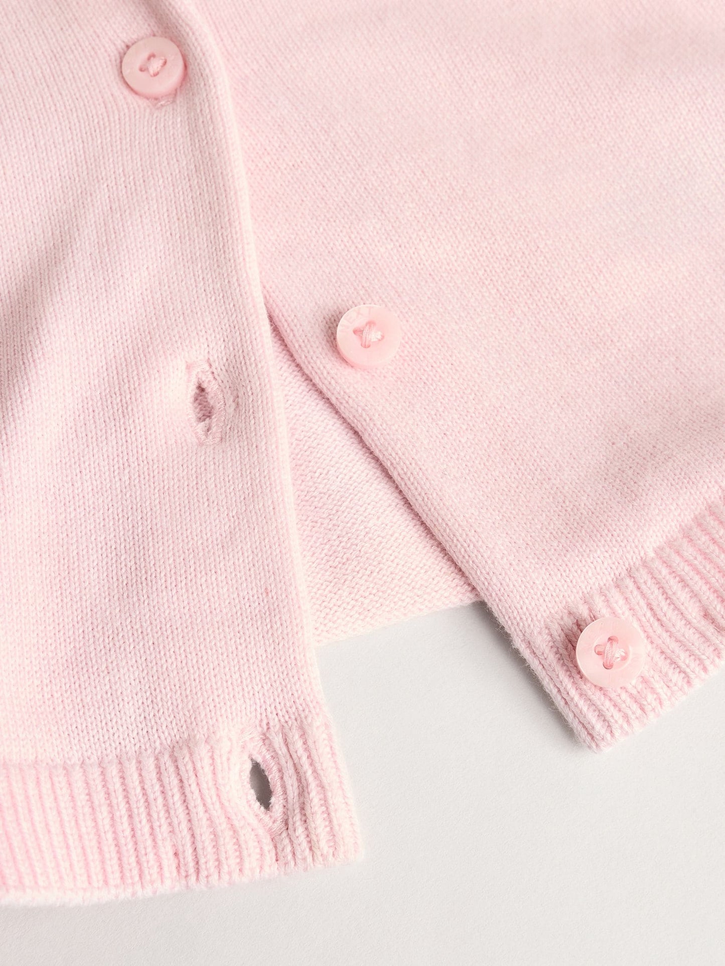 Dsiney Kidz - Pink/Neutral 100% Cotton Cardigans 2 Pack (0mths-3yrs) image 2