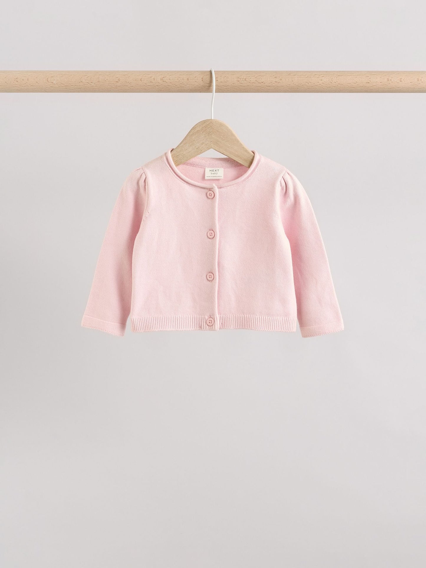Dsiney Kidz - Pink/Neutral 100% Cotton Cardigans 2 Pack (0mths-3yrs) image 4