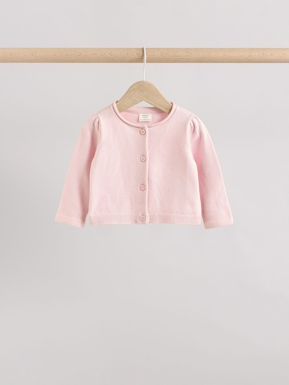 Dsiney Kidz - Pink/Neutral 100% Cotton Cardigans 2 Pack (0mths-3yrs) image 4