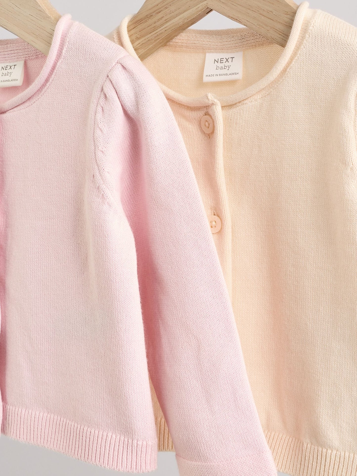 Dsiney Kidz - Pink/Neutral 100% Cotton Cardigans 2 Pack (0mths-3yrs) image 7
