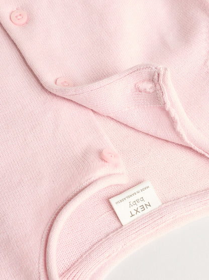 Dsiney Kidz - Pink/Neutral 100% Cotton Cardigans 2 Pack (0mths-3yrs) image 9
