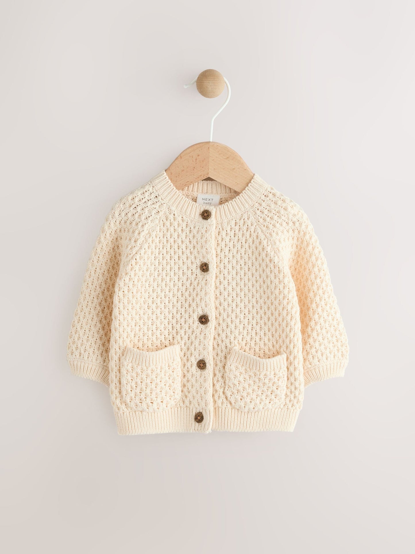 Dsiney Kidz - Ecru Knitted Embroidered Cardigan (0mths-2yrs) image 2
