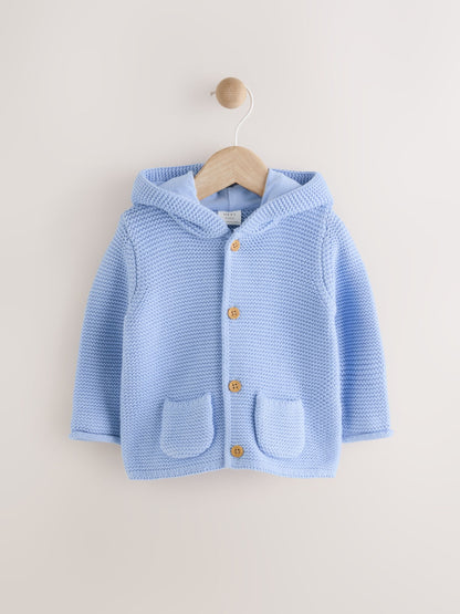 Blue Knitted Baby Cardigan (0mths-2yrs) - image 1