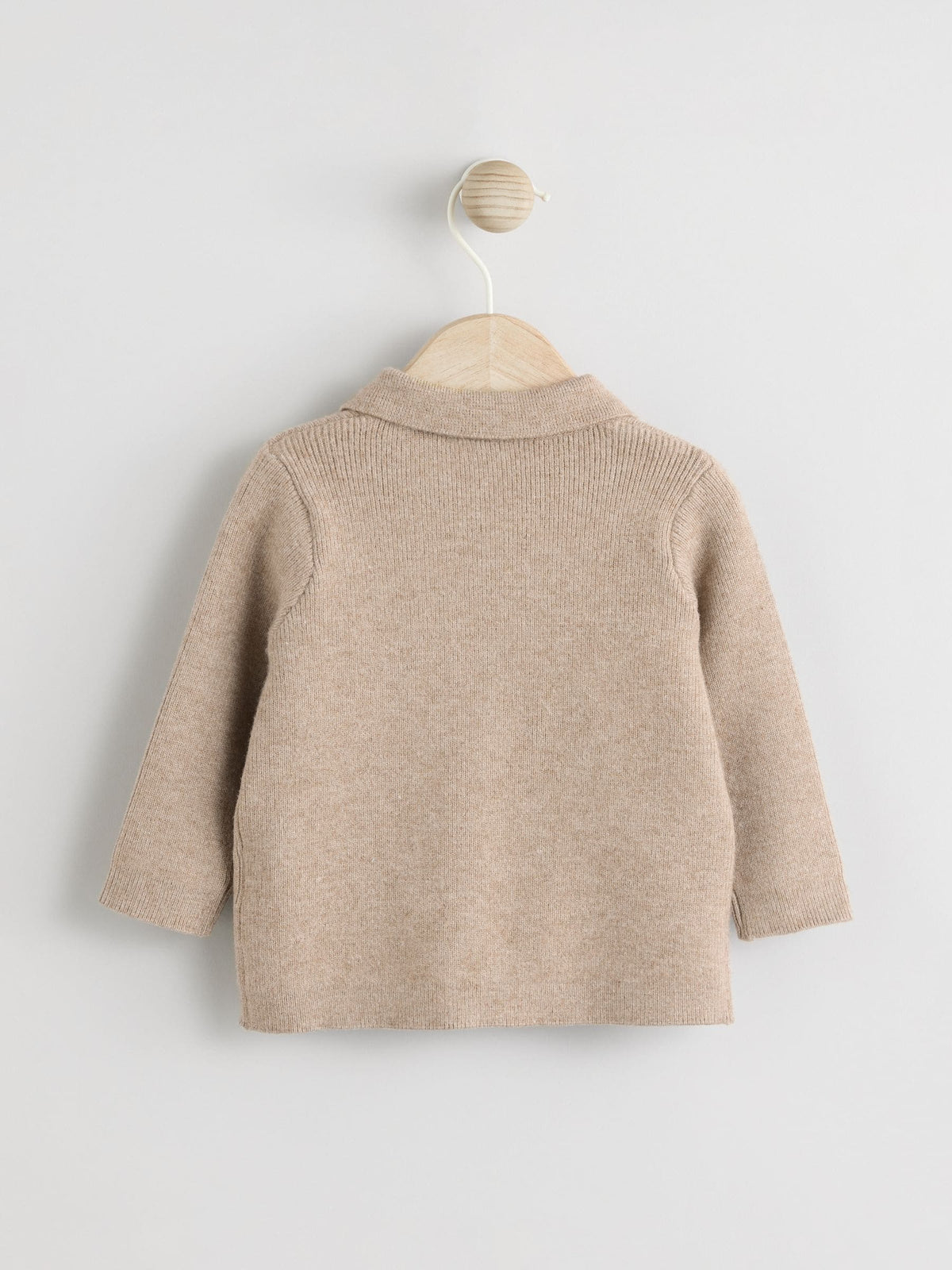 Tan Brown Zip front knitted Shacket (0mths-2yrs) - image 2