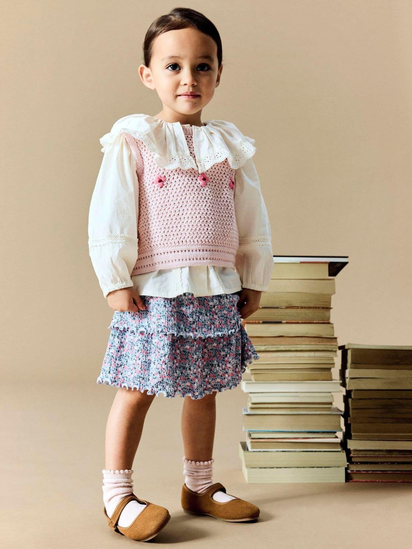 Dsiney Kidz - Name It White Collared Cotton Poplin Blouse image 1