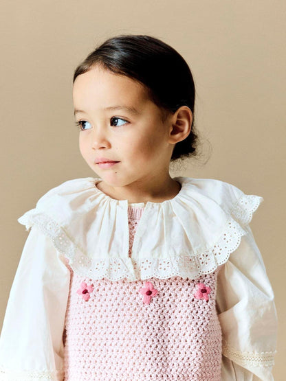 Dsiney Kidz - Name It White Collared Cotton Poplin Blouse image 2