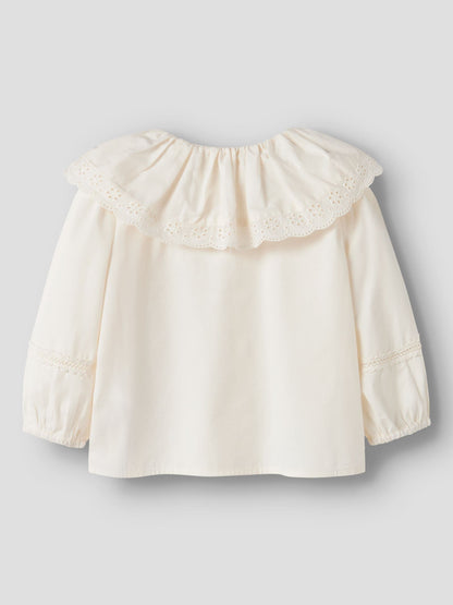 Dsiney Kidz - Name It White Collared Cotton Poplin Blouse image 4