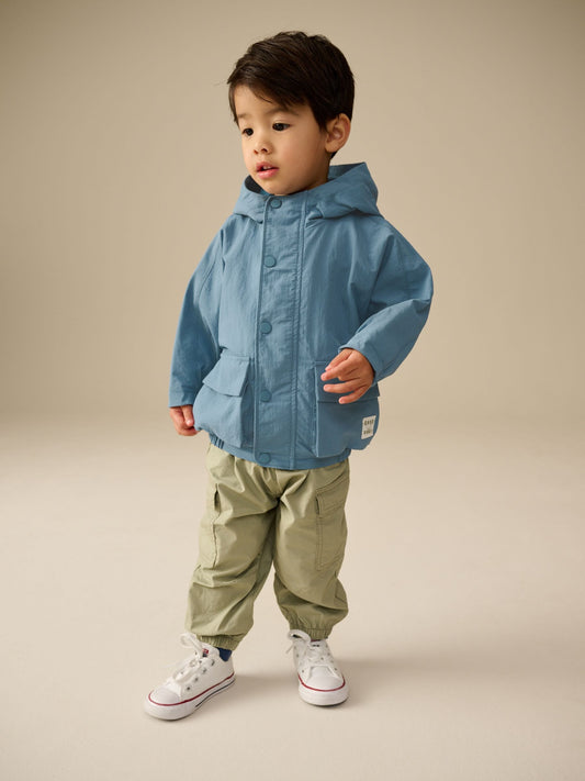 Light Blue Shower Resistant Anorak Jacket (3mths-7yrs)