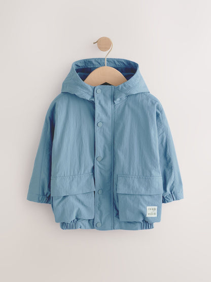 Light Blue Shower Resistant Anorak Jacket (3mths-7yrs)