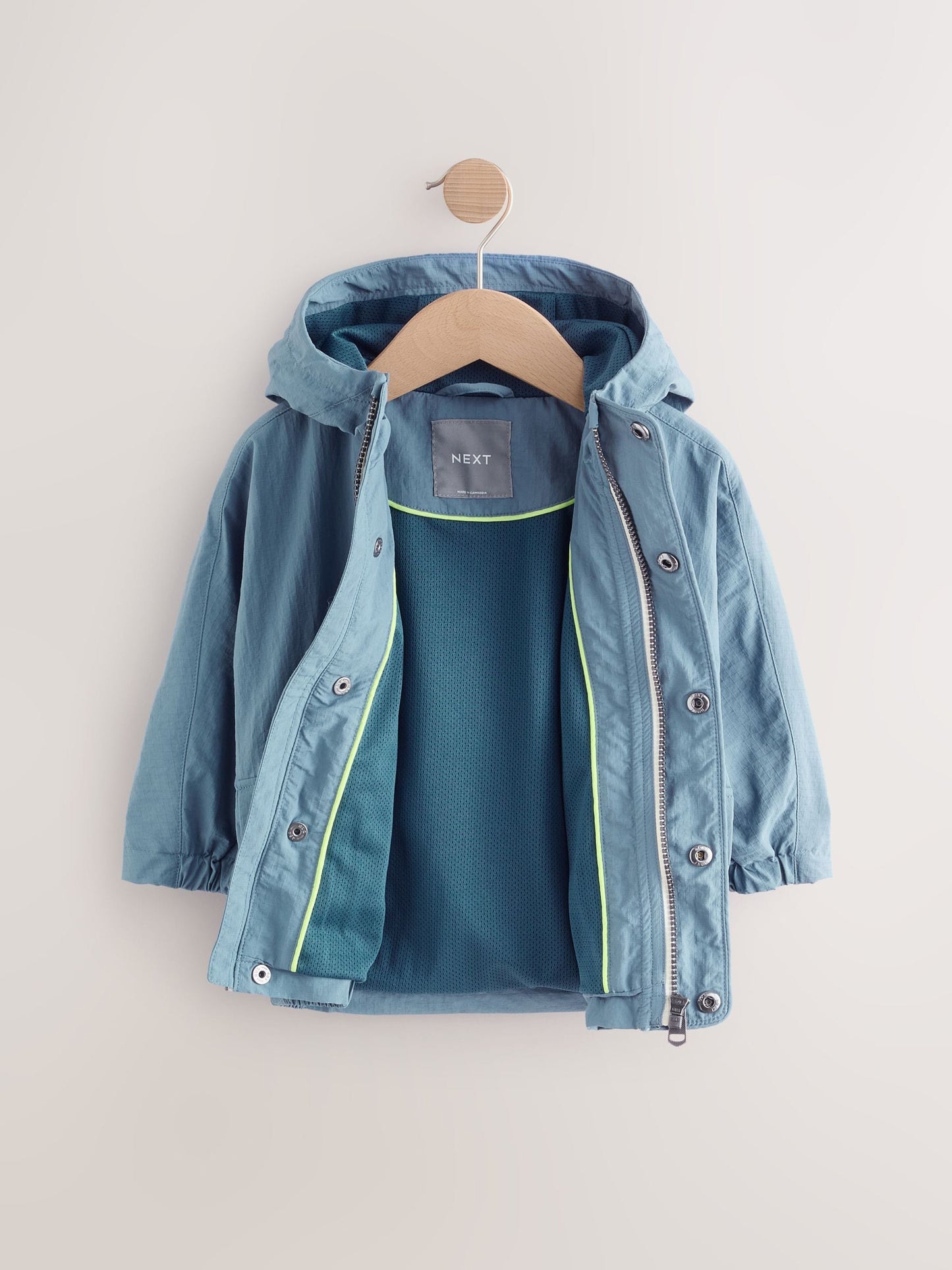 Light Blue Shower Resistant Anorak Jacket (3mths-7yrs)