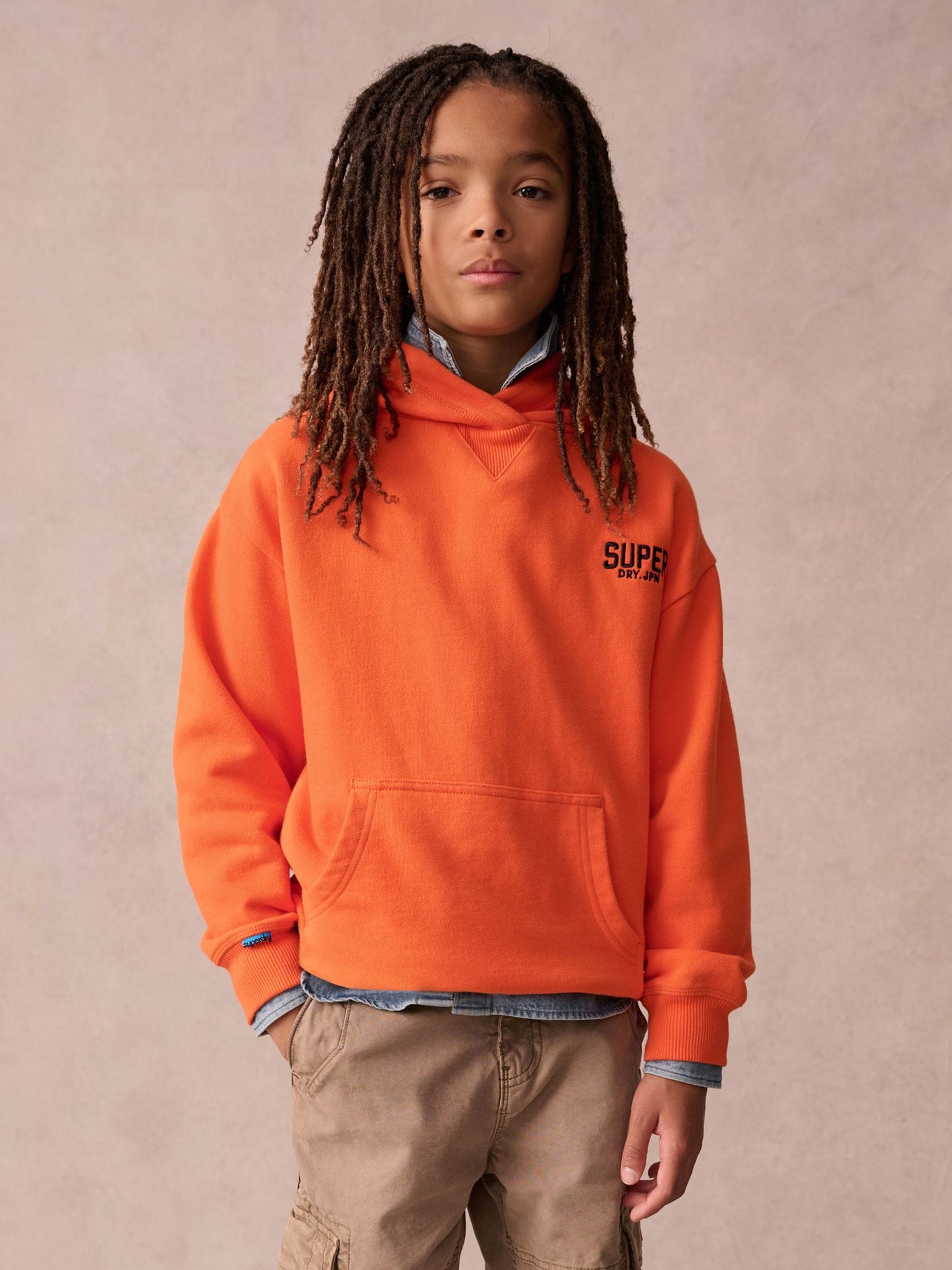 Dsiney Kidz - Superdry Orange Essentials Hoodie image 1