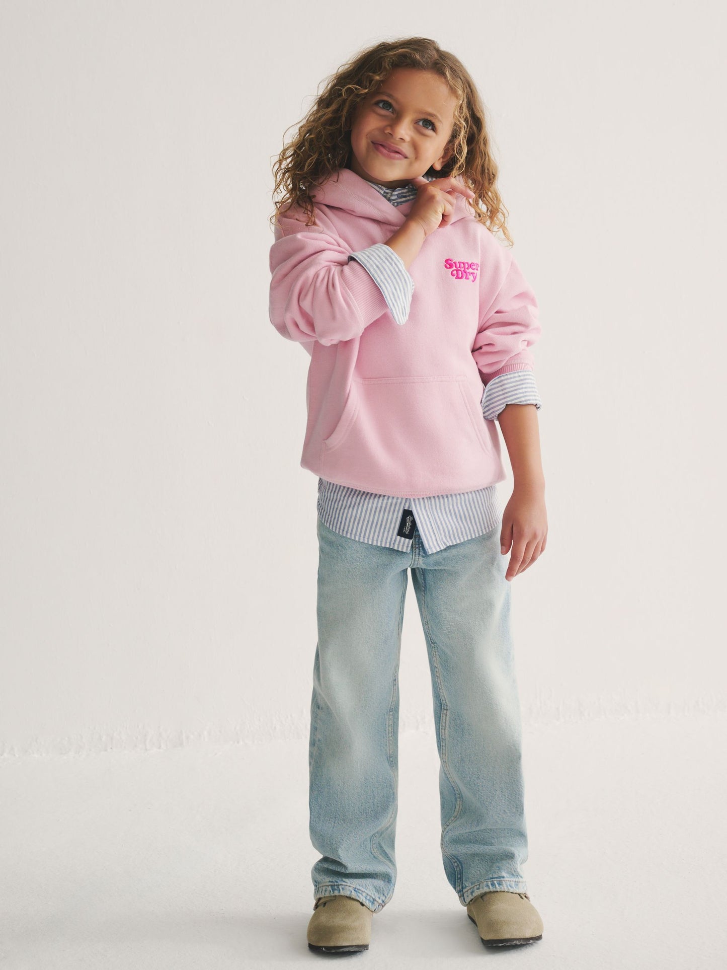 Dsiney Kidz - Superdry Pink Essentials Hoodie image 2