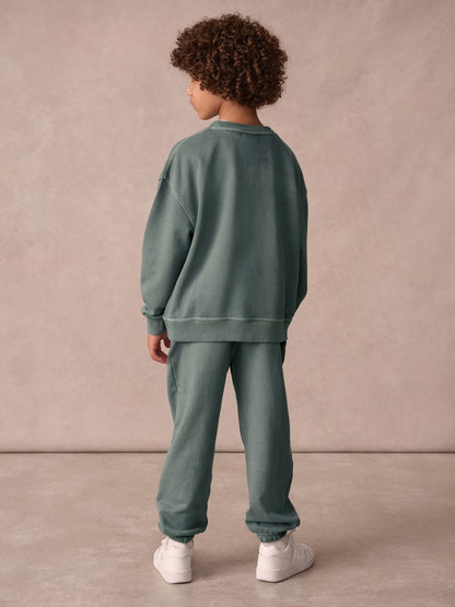 Dsiney Kidz - Superdry Dark Green Sweat Top & Joggers Set image 2